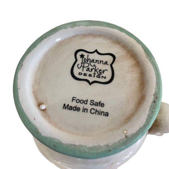 Retro JOHANNA PARKER Cup Mup Mr  Claus Ceramic Christmas Holiday Set 16oz - Picture 10 of 11